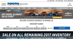 Desktop Screenshot of porterchevy.com