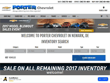 Tablet Screenshot of porterchevy.com